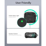 ESR Cyber Tough FlickLock MagSafe Case AirPods 4 – Ultimate Protection – Μαύρο - Image 3