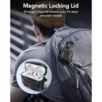 ESR Cyber Tough FlickLock MagSafe Case AirPods 4 – Ultimate Protection – Μαύρο - Image 2