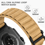 Premium Alpine Loop Λουράκι Apple Watch Ανθεκτικό Nylon - 42/44/45/49mm – Kαφέ - Image 4
