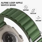 Premium Alpine Loop Λουράκι Apple Watch Ανθεκτικό Nylon - 42/44/45/49mm – Πράσινο - Image 3