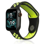 Apple Watch sport silicone band dual color black