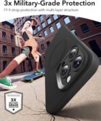 iPhone 16 Pro Max MagSafe Case – ESR Cloud Soft HaloLock | Ultimate Protection – Μαύρο - Image 5