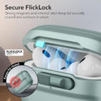 ESR Pulse HaloLock MagSafe Case for AirPods 4– Ultimate Protection – Πράσινο - Image 4