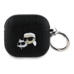 Karl Lagerfeld AirPods 4 Case PU embossed - black