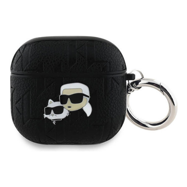 Karl Lagerfeld AirPods 4 Case PU embossed - black