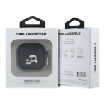 Karl Lagerfeld AirPods 4 Case PU Embossed Karl & Choupette Head - Image 3