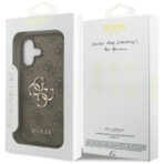 Guess 4G Big Logo Elegant Leather Hard Case – iPhone 17 –  Καφέ - Image 8