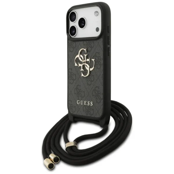 Guess Crossbody 4G Big Logo case- iPhone 17 Pro – Black
