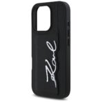 Karl Lagerfeld Leather Case iPhone 16 Pro Max Cardslot Metal Signature - Image 6