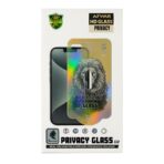 Privacy tempered glass with easy installation guide for iPhone16 pro