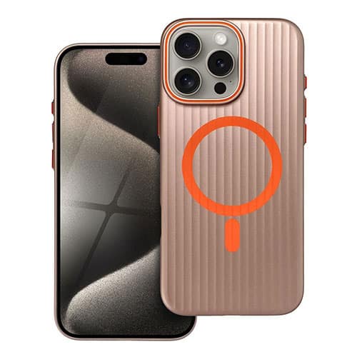Simply MagSafe Slim Grip Case – iPhone 16 Pro Max – Desert Titanium