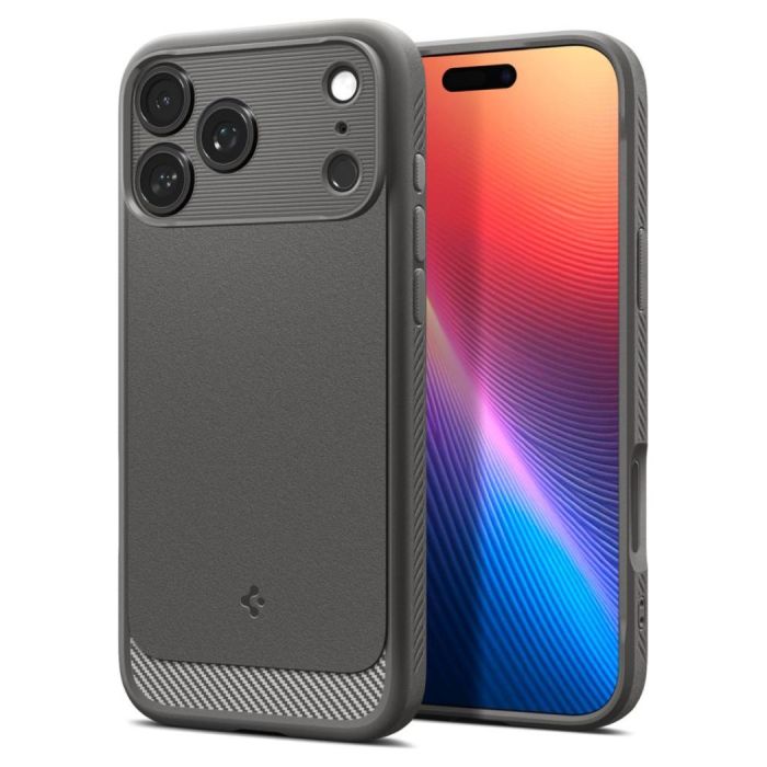 Spigen Rugged Armor Mag iPhone 17 Pro gray MagSafe case