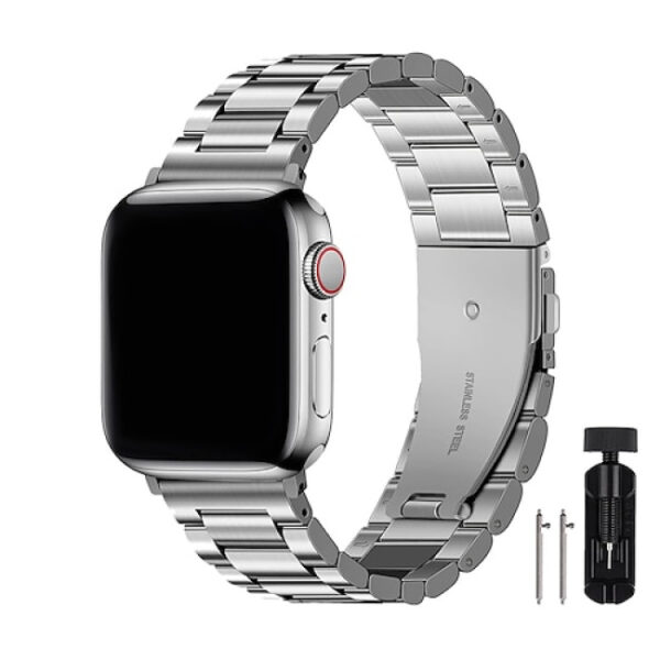 Apple Watch stainless steel bracelet silver