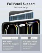 ESR Rebound Hybrid Flip Ultimate Case for iPad Pro 11" – Γκρι - Image 5