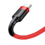 Baseus USB-C Cable 3A Cafule Ultra-Durable – Fast Charge – Red (1m) - Image 2
