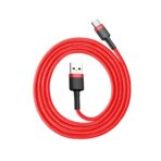 Baseus USB-C Cable 3A Cafule Ultra-Durable – Fast Charge – Red (1m) - Image 7
