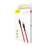 Baseus Cafule Power USB-C to USB-C Cable 60W – Fast Charging PD & QC – Κόκκινο (1m) - Image 8