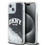 DKNY Liquid Glitter arch logo θήκη iphone 15 plus μαύρο