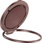 Baseus MagPro II Magnetic Ring Holder – Secure Grip & Elegant Stand - Κόκκινο / Χρυσό - Image 2