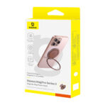 Baseus MagPro II Magnetic Ring Holder – Secure Grip & Elegant Stand - Κόκκινο / Χρυσό - Image 4