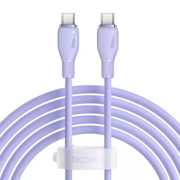 Baseus Pudding USB-C Cable – Power Delivery & Soft Touch Design - Μώβ