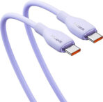 Baseus Pudding USB-C Cable – Power Delivery & Soft Touch Design (2m) - Μώβ - Image 2