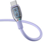 Baseus Pudding USB-C Cable – Power Delivery & Soft Touch Design (2m) - Μώβ - Image 3