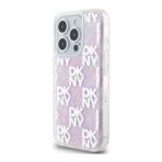 DKNY Liquid Glitters Checkered Case – iPhone 15 Pro – Ρόζ - Image 3