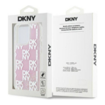 DKNY Liquid Glitters Checkered Case – iPhone 15 Pro – Ρόζ - Image 8