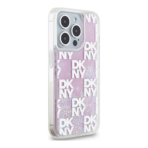 DKNY Liquid Glitters Checkered Case – iPhone 15 Pro – Ρόζ - Image 4
