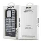 DKNY MagSafe PU Repeat Pattern Case με Ρίγα – iPhone 15 Pro Max (6.7") – Μαύρο - Image 8