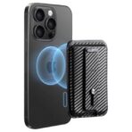 esr magsafe wallet grip carbon μαύρο για iphone