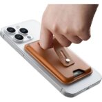 ESR HaloLock MagSafe Wallet Grip με Finger Loop & Stand – Καφέ - Image 2