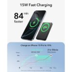 ESR Qi2 MagSlim MagSafe Power Bank 10000mAh 15W Μαύρο - Image 4