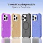Premium Glitter Spectre MagSafe Case – iPhone 16 Pro – Μαύρο - Image 3