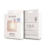 Guess Ring Stand Holder 4G – Premium Metal Grip & Stand – Χρυσό / Άσπρο - Image 3