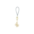 Guess Phone Charm Glitter χρυσό αξεσουάρ κινητού