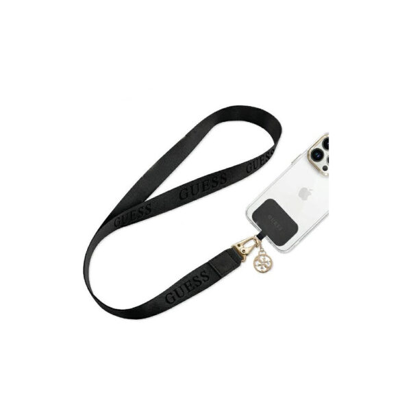Guess universal crossbody nylon strap μαύρο για smartphone