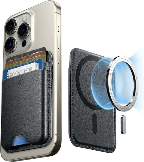 ESR Premium Wallet Boost MagSafe μαύρο για iphone