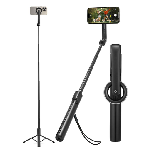 Spigen S580W Selfie Stick MagSafe με Bluetooth & Τρίποδο – Black