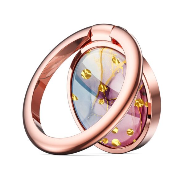 Tech-Protect Marble Magnetic Phone Ring Holder stand - Marble Pink