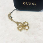 Guess Phone Charm Glitter Κομψό Αξεσουάρ Κινητού – Χρυσό - Image 3
